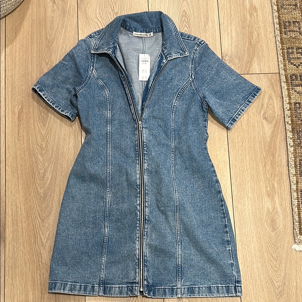 Abercrombie & Fitch Blue Denim Mini Dress